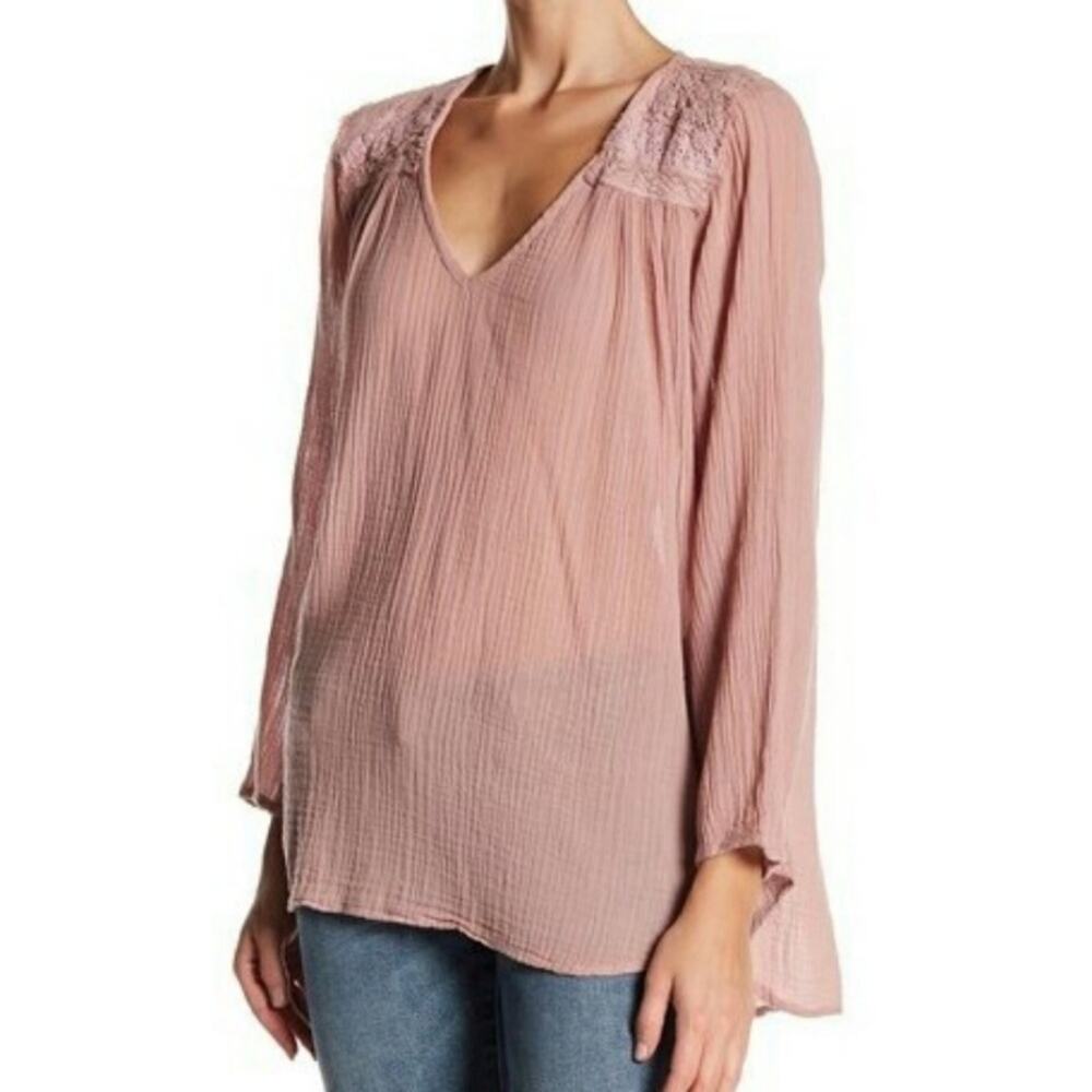 Current/Elliott The Picnic High-Low Blouse - Size 2 (Equiv to 6-8 / M)